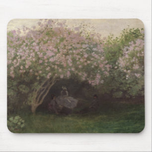 Claude Monet Lilacs, Grey Weather, 1872 Mouse Pad