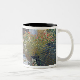 Claude Monet Luncheon: Monet's garden Argenteuil Two-Tone Coffee Mug