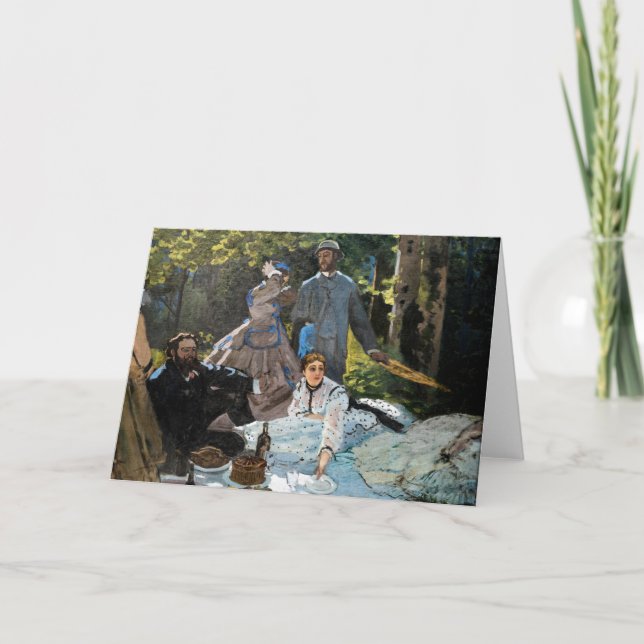 Claude Monet - Luncheon on the Grass, Right Panel Card (Front)