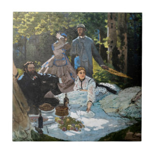 Claude Monet - Luncheon on the Grass, Right Panel Ceramic Tile