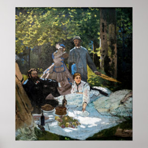 Claude Monet - Luncheon on the Grass, Right Panel Poster