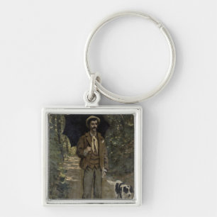 Claude Monet   Man with an Umbrella, c.1868-69 Key Ring
