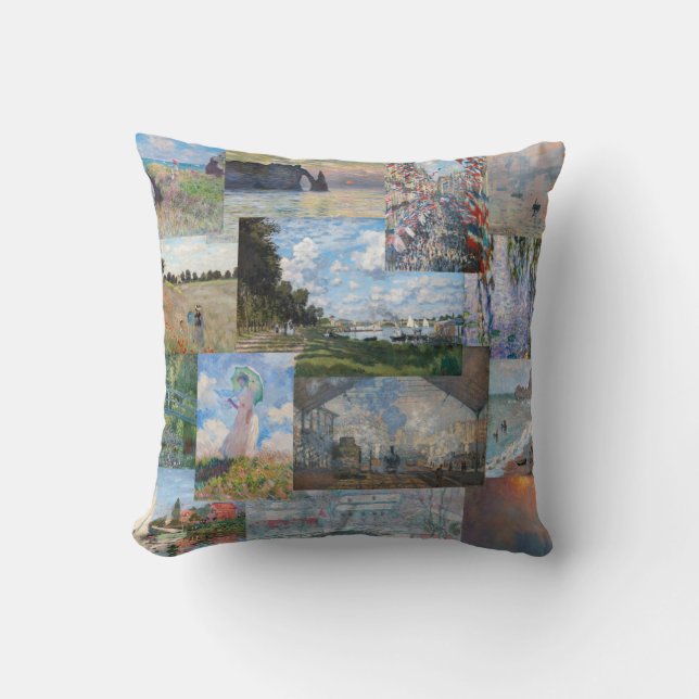 Claude Monet - Masterpieces Patchwork Cushion (Front)