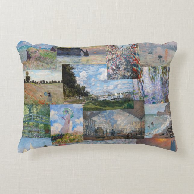 Claude Monet - Masterpieces Patchwork Decorative Cushion (Front)