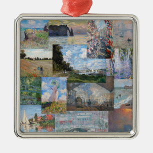 Claude Monet - Masterpieces Patchwork Metal Ornament