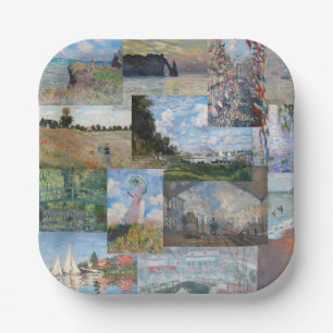 Claude Monet - Masterpieces Patchwork Paper Plate