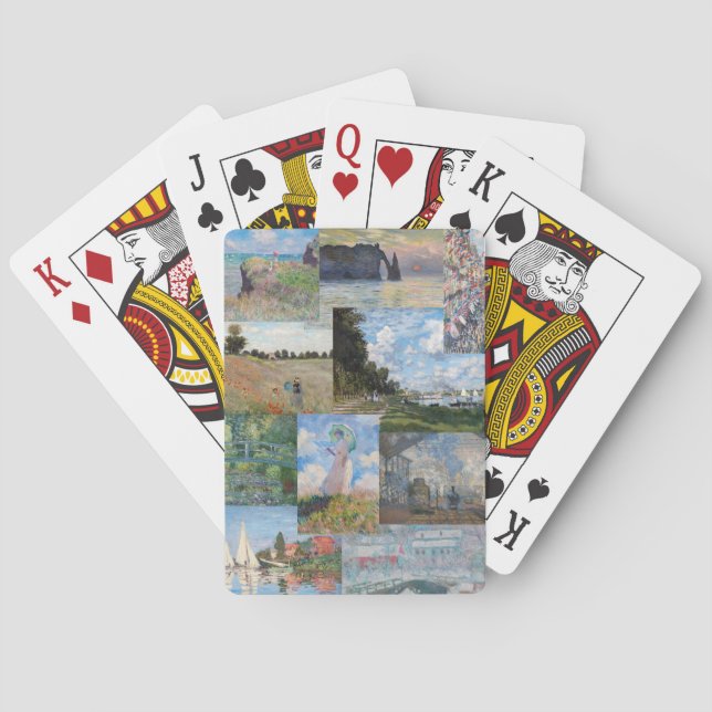 Claude Monet - Masterpieces Patchwork Playing Cards (Back)