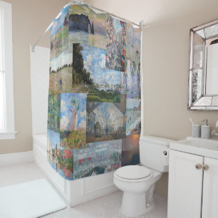 Claude Monet - Masterpieces Patchwork Shower Curtain
