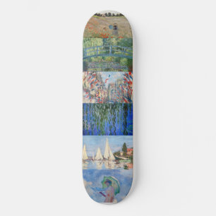 Claude Monet - Masterpieces Patchwork Skateboard