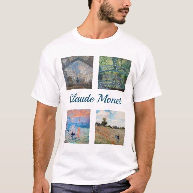 Claude Monet Masterpieces Patchwork T-Shirt (Front)