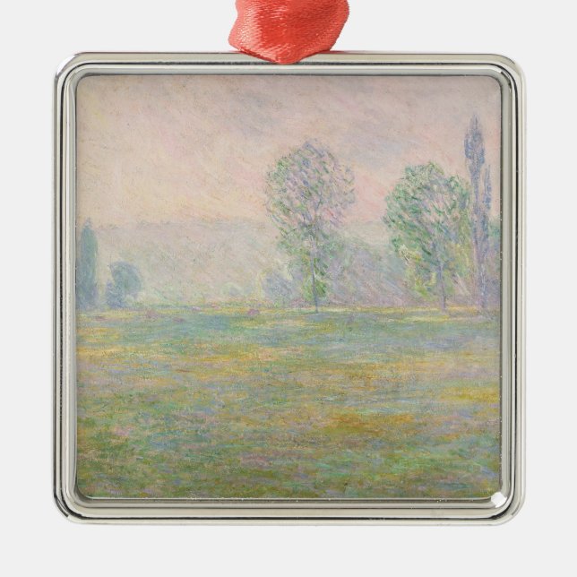 Claude Monet | Meadows in Giverny, 1888 Metal Ornament (Front)