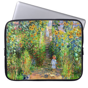 Claude Monet: Monet's Garden at Vétheuil Laptop Sleeve