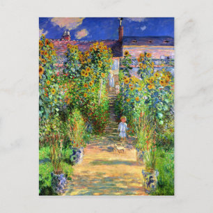 Claude Monet: Monet's Garden at Vétheuil Postcard