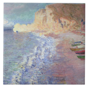 Claude Monet Morning at Etretat Ceramic Tile