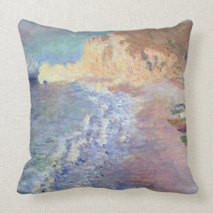 Claude Monet   Morning at Etretat Cushion