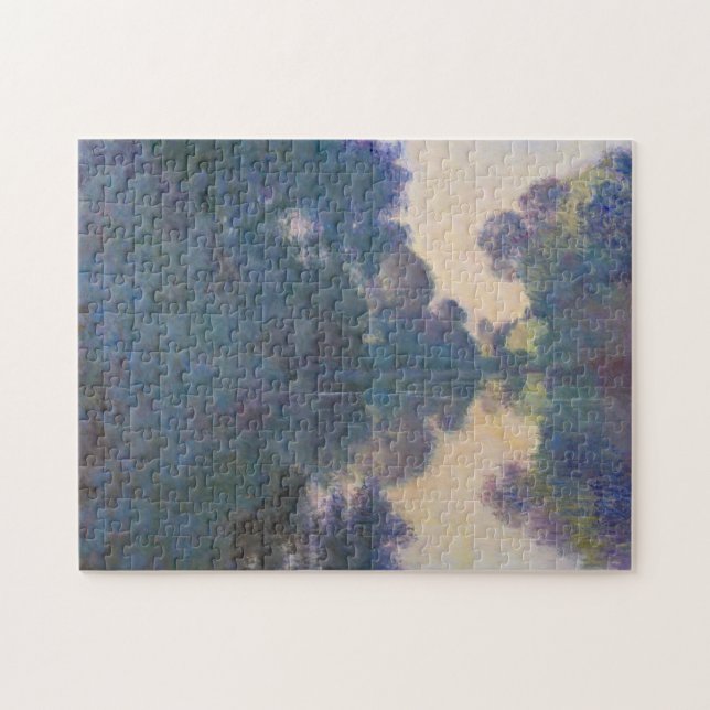 Claude Monet | Morning on the Seine near Giverny Jigsaw Puzzle (Horizontal)