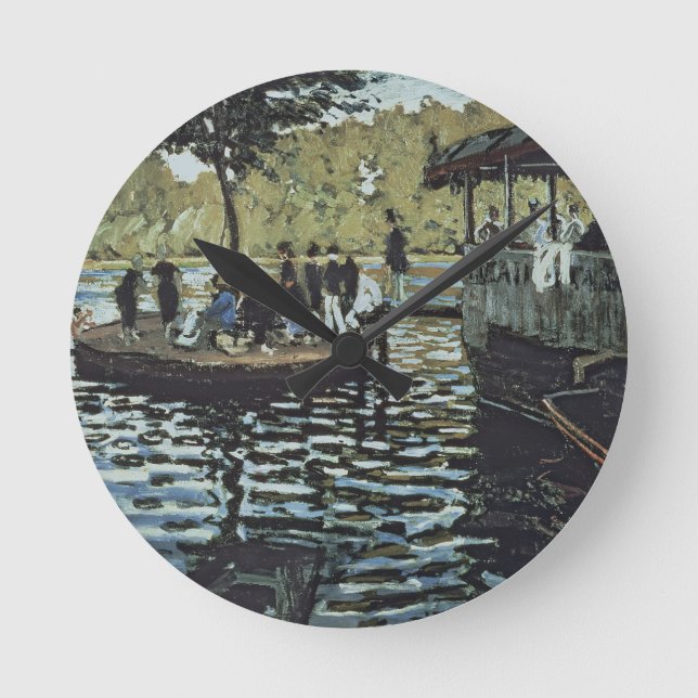 Claude Monet | Ms La Grenouillere Round Clock (Front)