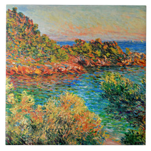 Claude Monet - Near Monte Carlo, Ceramic Tile