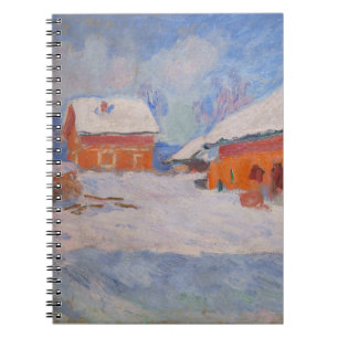 Claude Monet - Norway, Red Houses at Bjornegaard Notebook