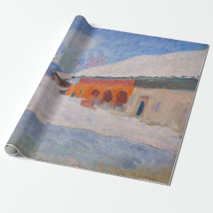 Claude Monet - Norway, Red Houses at Bjornegaard Wrapping Paper