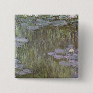 Claude Monet Nympheas at Giverny, 1918 15 Cm Square Badge