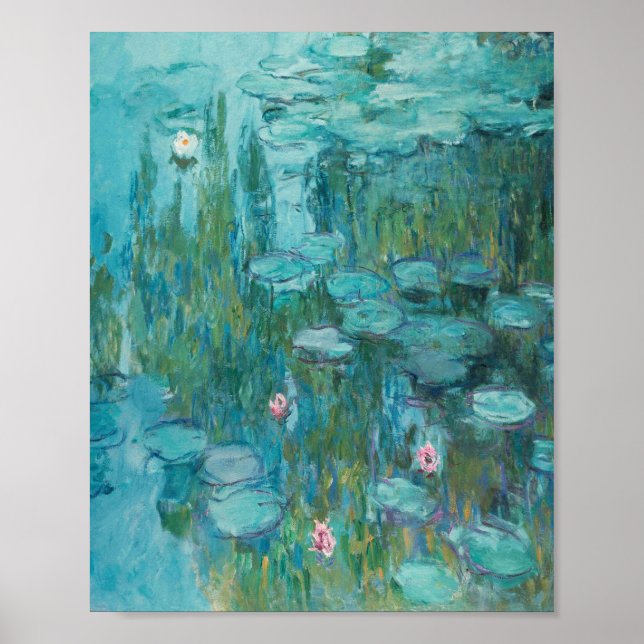 Claude Monet - Nympheas - Water Lilies Painting Poster (Front)