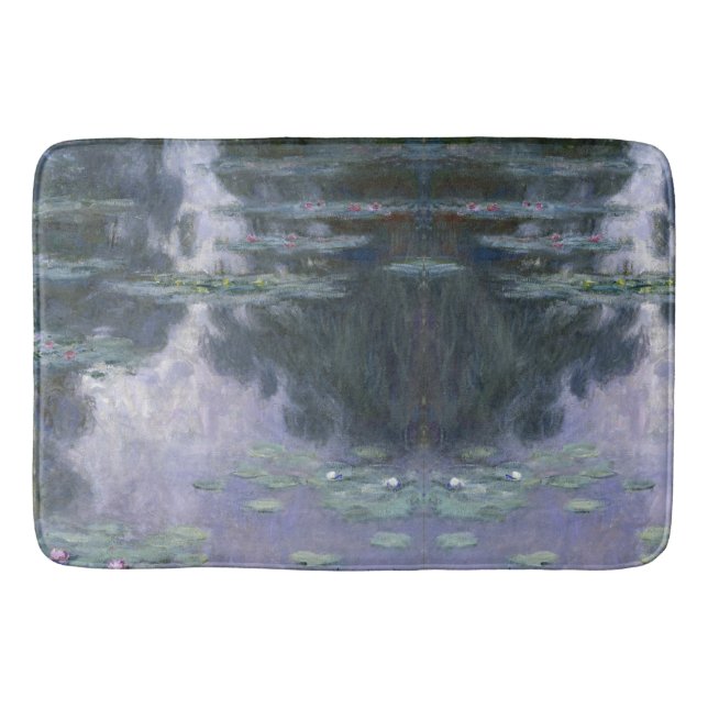 Claude Monet - Nymphéas - Water Lilies - Sea lions Bath Mat (Front)