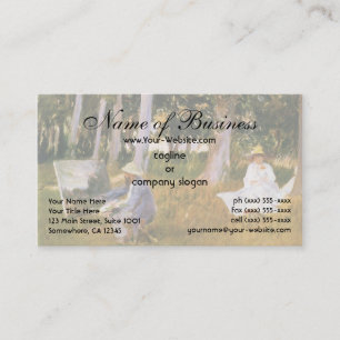 Claude Monet Painting, Edge of a Wood by Sargent Business Card