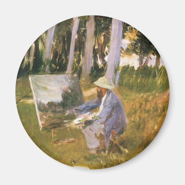 Claude Monet Painting, Edge of a Wood by Sargent Magnet (Front)