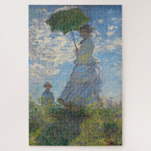 Claude Monet Painting of Lady with Parasol  Jigsaw Puzzle