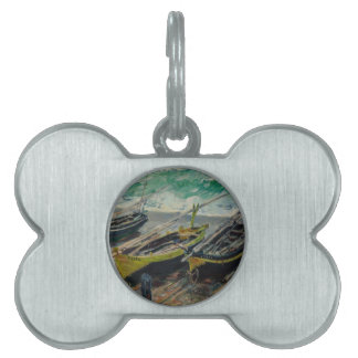 Claude Monet Painting Oil Canvas Artistic Nature Pet ID Tag
