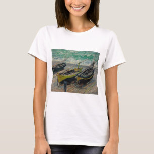 Claude Monet Painting Oil Canvas Artistic Nature T-Shirt