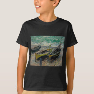 Claude Monet Painting Oil Canvas Artistic Nature T-Shirt