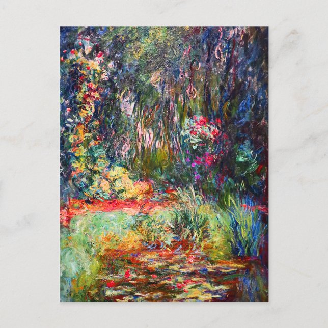Claude Monet Painting Vintage Art Postcard (Front)