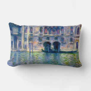 Claude Monet Palazzo da Mula in Venice Lumbar Cushion