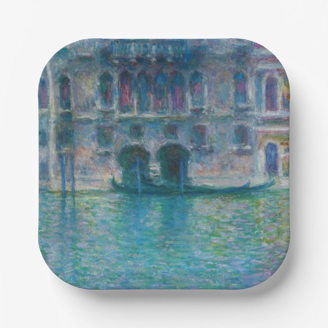 Claude Monet - Palazzo da Mula Paper Plate (Front)