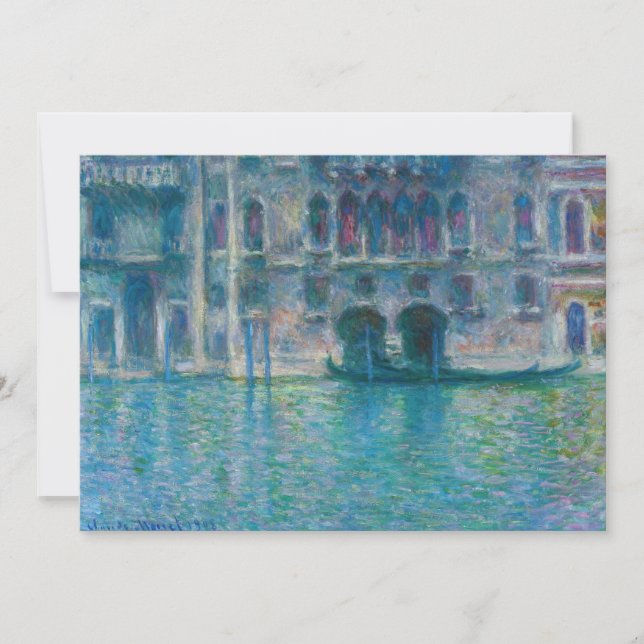 Claude Monet - Palazzo da Mula Thank You Card (Front)