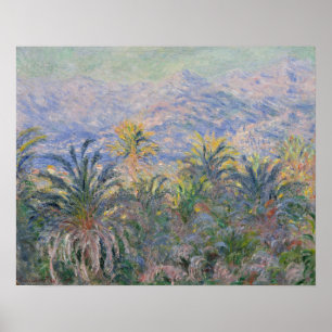 Claude Monet   Palm Trees at Bordighera Poster