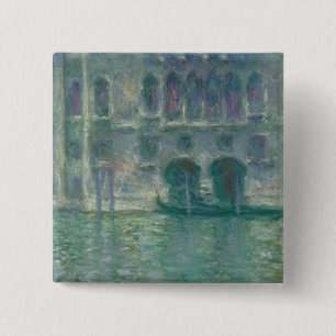 Claude Monet Panoramic View of the Ile-de-France 15 Cm Square Badge