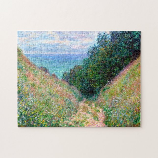 Claude Monet: Path at La Cavee Pourville Jigsaw Puzzle (Horizontal)
