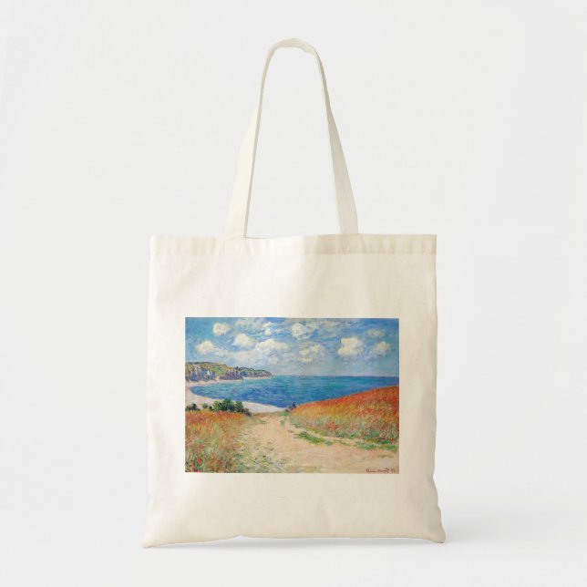 Claude Monet - Path in Wheat Fields at Pourville Tote Bag (Front)