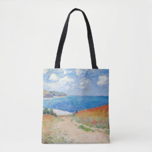 Claude Monet - Path in Wheat Fields at Pourville Tote Bag