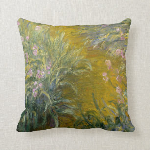 Claude Monet Path through the Irises Cushion