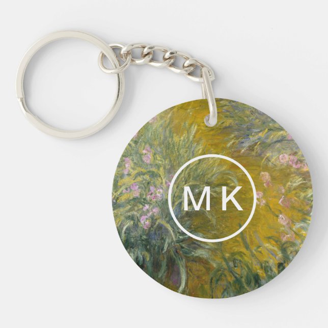 Claude Monet | Path through the Irises Key Ring (Front)