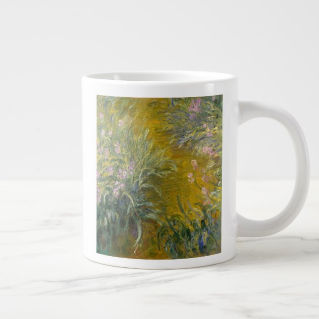 Claude Monet | Path through the Irises Large Coffee Mug (Right)