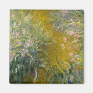 Claude Monet Path through the Irises Magnet