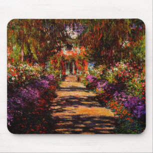 Claude Monet-Pathway in Monet's Garden at Giverny Mouse Pad