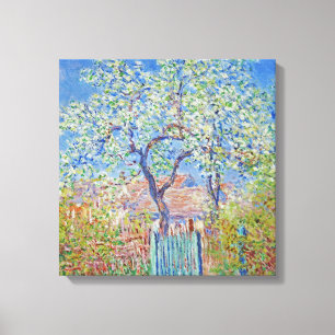 Claude Monet- Pear Tree In Flower Canvas Print