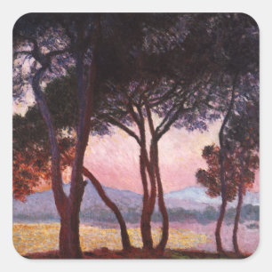 Claude Monet: Pines Square Sticker