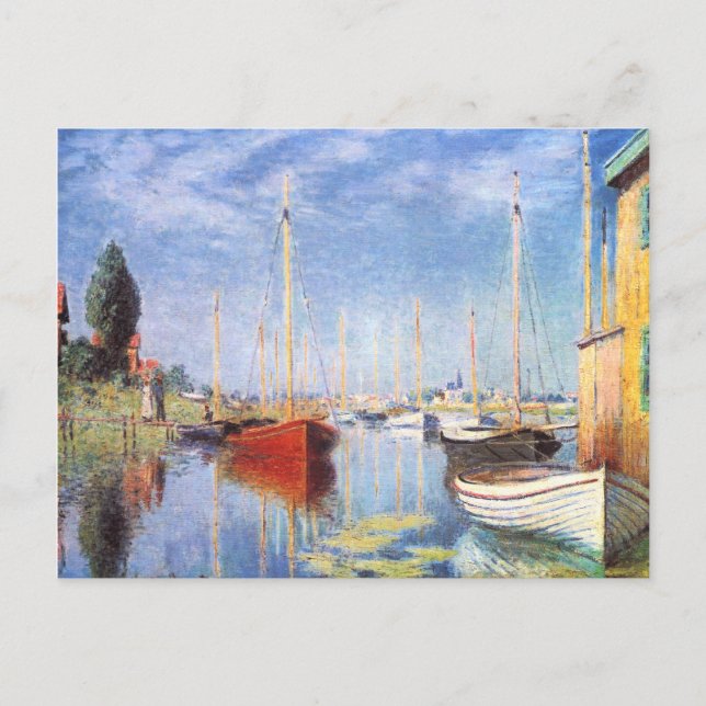 Claude Monet: Pleasure Boats at Argenteuil Postcard (Front)